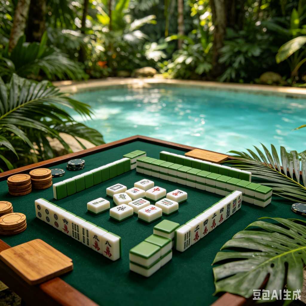 retro text mahjong tiles