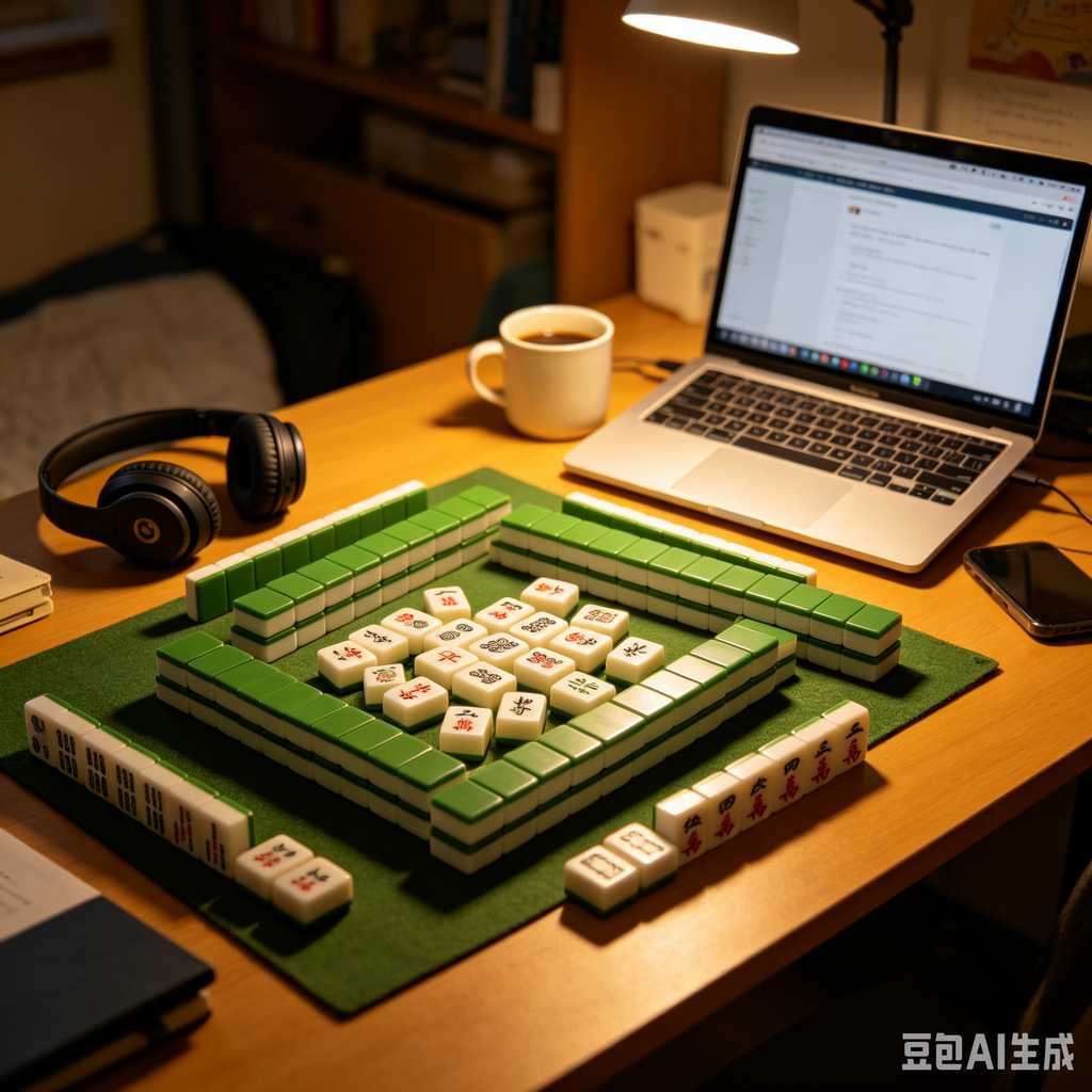 trendy color mahjong set