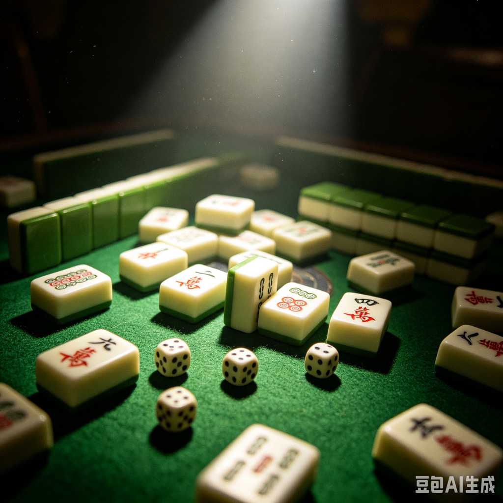 retro text mahjong tiles